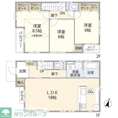 町田市南大谷住宅(012921)の物件間取画像